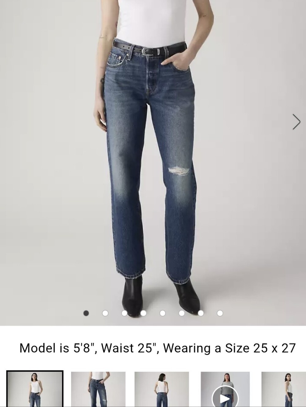 Levi's Womens 501 90s Ankle 27x27 NWT